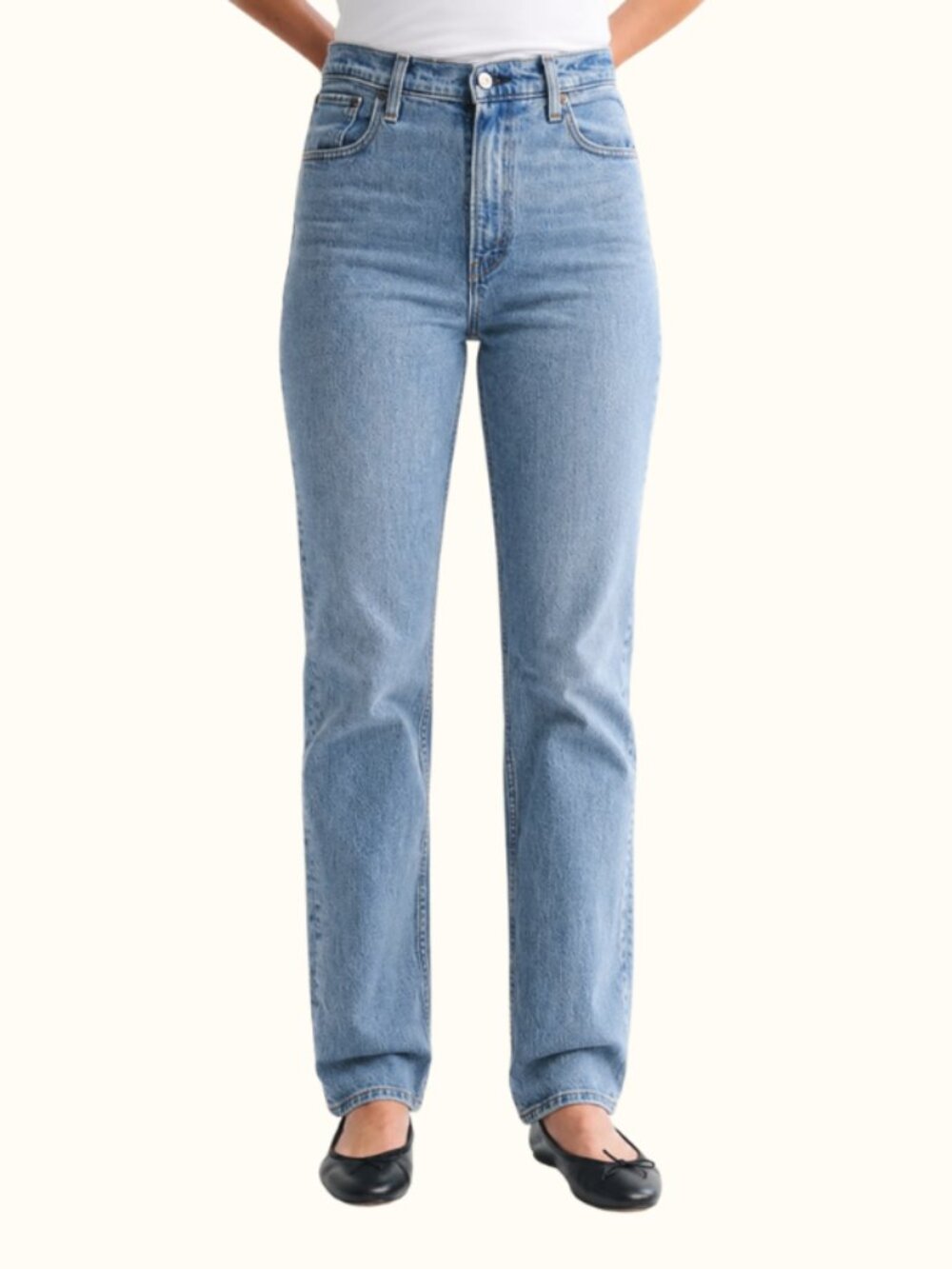 Abercrombie Ultra High Rise 90s Straight Jean